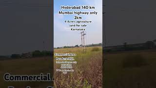 4 Acre’s agriculture land for sale || par acres 35 lakas #karnataka #zaheerabad #nh65 #nirna