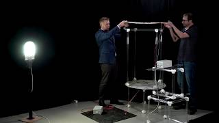 Lab demonstration of Reasonance wireless power transfer: gap between coils 1 meter