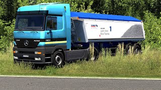 ETS 2 - Actros MP1 + Schmitz Cargobull S.KI LIGHT Trailer Transporting Scrap Metal Part 1