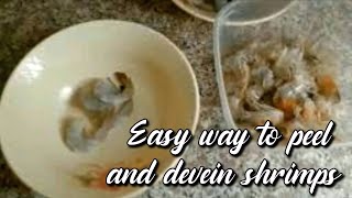 Easy way to Peel and Devein Shrimps