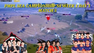 GEEK VS VPE VS AXIS SIAPAKAH YANG DAPAT WWCD | PMPL SEA CAMPIONSHIP S4 WEEK 1 DAY 1 MATCH 5