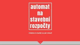 Automat na stavební rozpočty - online a zdarma!