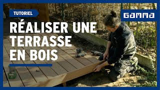 Réaliser une terrasse en bois sur des piquets en 10 étapes | GAMMA Belgique