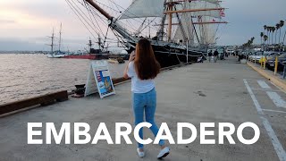 EMBARCADERO, San Diego - Waterfront walk to Portside Pier and Star of India (Episode 04) 4K UHD