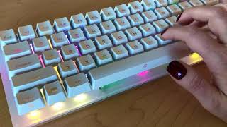 Typing ASMR Womier Mechanical Keyboard Therapy Blue Switches Short Video for Sleep, Study, Tingles