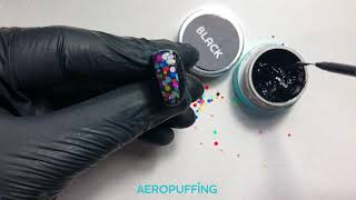 Aeropuffing Nail Art Tutorial: Kamifubuki Nail Art