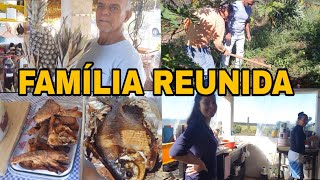 FAMÍLIA REUNIDA NO DOMINGO/MEUS PAIS CHEGARAM/ FIZ PEIXE ASSADO PELA PRIMEIRA VEZ