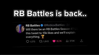 RB Battles might be back… [ROBLOX 😱]