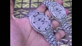 TWO AP ICED OUT ROLEXS , Courtesy of VLADDYS DIAMONDS