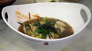 Homemade Wonton Soup with Bone Broth