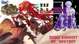 New Journeys Ep.26 YSF01 SEYREN 2.5 min | Werner's Lab | Ragnarok Rune Knight | NO MVP OCP Cash Buff