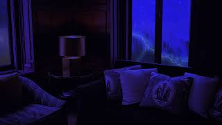 10 Hours of Rain & Thunder in a Futuristic Room with Huge Trees Rain & THUNDER Sounds for Sleep