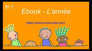 Ebook in French for kids / les mois