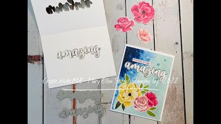 Window Greeting Card.  Make a See-thru window greeting card, Stampin' Up! Style using Amazing thanks