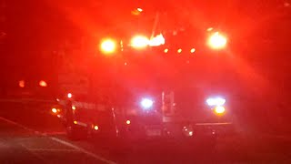 Boston Fire Ladder 18 Responding