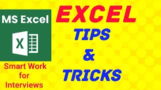 Excel tricks || Excel tips for interview ||Excel Smart Work || Excel formula part 2