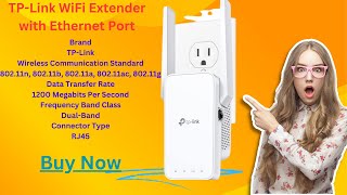 Best WiFi Extender, TP-Link WiFi Extender with Ethernet Port, 1.2Gbps signal booster, Dual Band 5GHz