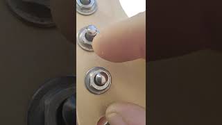 Installed tunning peg stratocaster