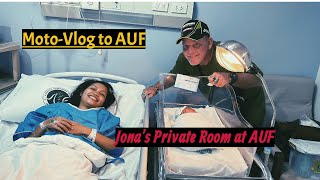 Moto Vlog and Hospital Room Visit at AUF Hospital....WHAT IS THE COST FOR A PRIVATE ROOM ?