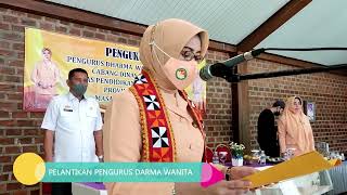 PELANTIKAN DARMA WANITA WIL III LAMPUNG BARAT - PESIBAR DINAS PENDIDIKAN & KEBUDAYAAN PROV. LAMPUNG