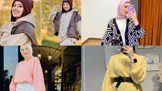 ستايلات ملابس للمحجبات متنوعة رائعة للشتاء🐹👒👚#hijab_style