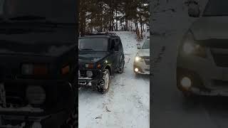 Off-road - 399 Субару на подьемах (Subaru Outback, Ford F-250, НИВА, УАЗ-469, Pajero Sport)