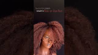 The CLUTCH-COMBER in “Ride-or-Dye Red”  #wigs #fallhaircolor #naturalhair #wigband  #hair #haircolor