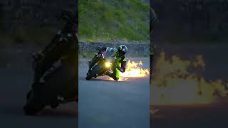 Ninga kawaski h2 road ligalbike riding #drift