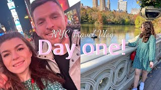 New York Travel Vlog Day 1 - Central Park, Friends Fountain, The Met, Times square, The High Line