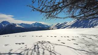 Drone Footage Of The Mountain Covered With Snow | True Nature |