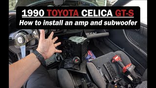 1990 TOYOTA CELICA GT-S | How to wire an amp and sub