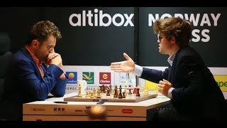 BRILLIANT VICTORY!!! LEVON ARONIAN CRUSHES MAGNUS CARLSEN - HIGHLIGHTS ENDGAME NORWAY 2017 ROUND 4