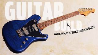 I built my DREAM GUITAR – it's BLUE!  (Featuring 1 Surprising Wood)