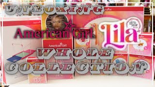 Unboxing American Girl Lila Monetti's WHOLE Collection!