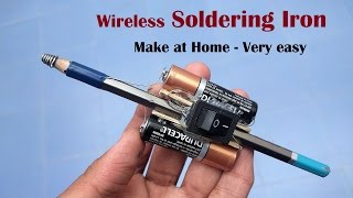 Make a Wireless Soldering Iron at home | Instant Heating | Life hacks