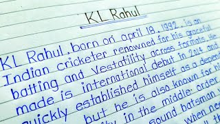 KL Rahul Essay || Essay on KL Rahul in English || Essay on my favourite cricketer KL rahul