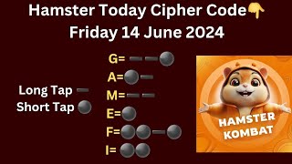 hamster kombat daily cypher today 14 june| cipher code