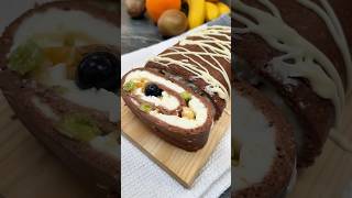 #nobake  #cookie #roll with #pudding #shorts #reels #recipe #desert #easyrecipe #nooven #fruits