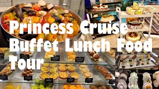 Caribbean Princess Cruise Buffet Lunch Food Tour & International Cafe selection (2023)