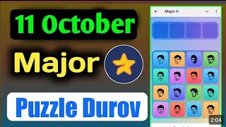 11 October Major puzzle Durov solved Today / Major Daily Combo Cards 11 October #majorairdrop #major