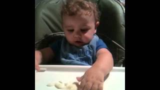 Baby Sean Gets Mashed Potatoes