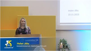 Helen Jõks / Sotsiaalministeerium, lastekaitsepoliitika juht