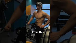 Body evolution in 2 years Natural bodybuilding #gym #bodybuilding #fitness #glowup #viralvideo