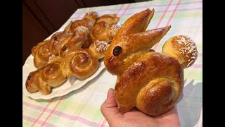 Easter Bunny Brioches - Mary'sKitchenMtl