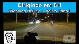 🚙 BR | Dirigindo em Belo Horizonte – Shopping DelRey ➜ Bairro Cabral | V-00249D | Driving in Brazil