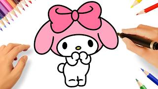 COMO DESENHAR A MY MELODY FÁCIL 🎀