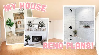 MY RENO PLANS! all my Pinterest inspo for EVERY ROOM in my NEW HOUSE!