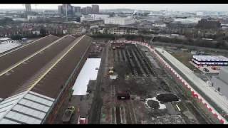 Old Oak Common drone footage Jan 2019