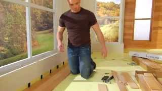 Handyman Chip Wade Installs Mohawk Hardwood Floor, Part 4  Laying the Planks