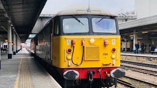 BR large logo class 56 nos 56098 the lost boys 68-88 with ex colas 47749 depart Sheffield with 0Z56